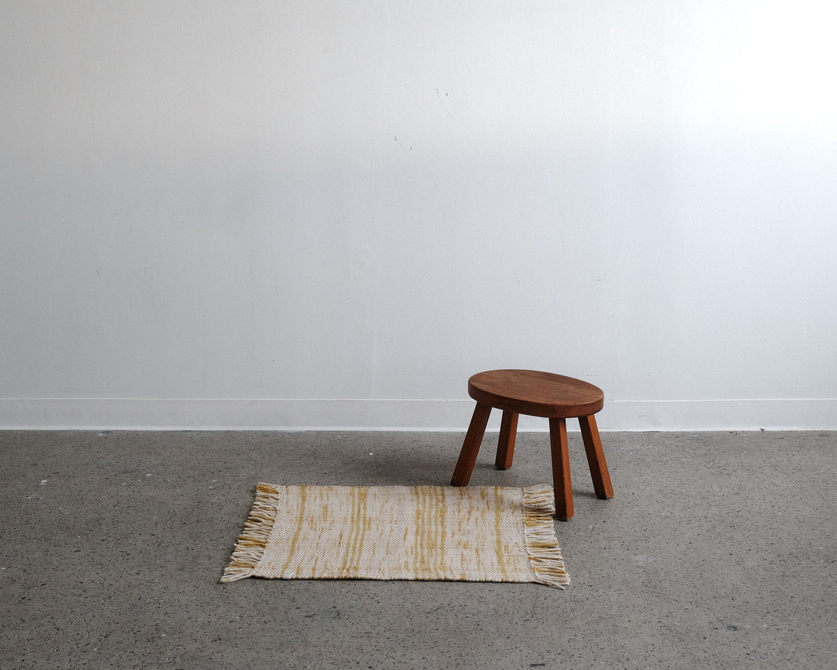 woven mat in sunflower | #109 | 2'0" x 2'2"