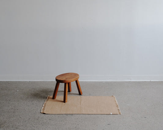 woven mat in sand | #101 | 1'11" x 3'3"