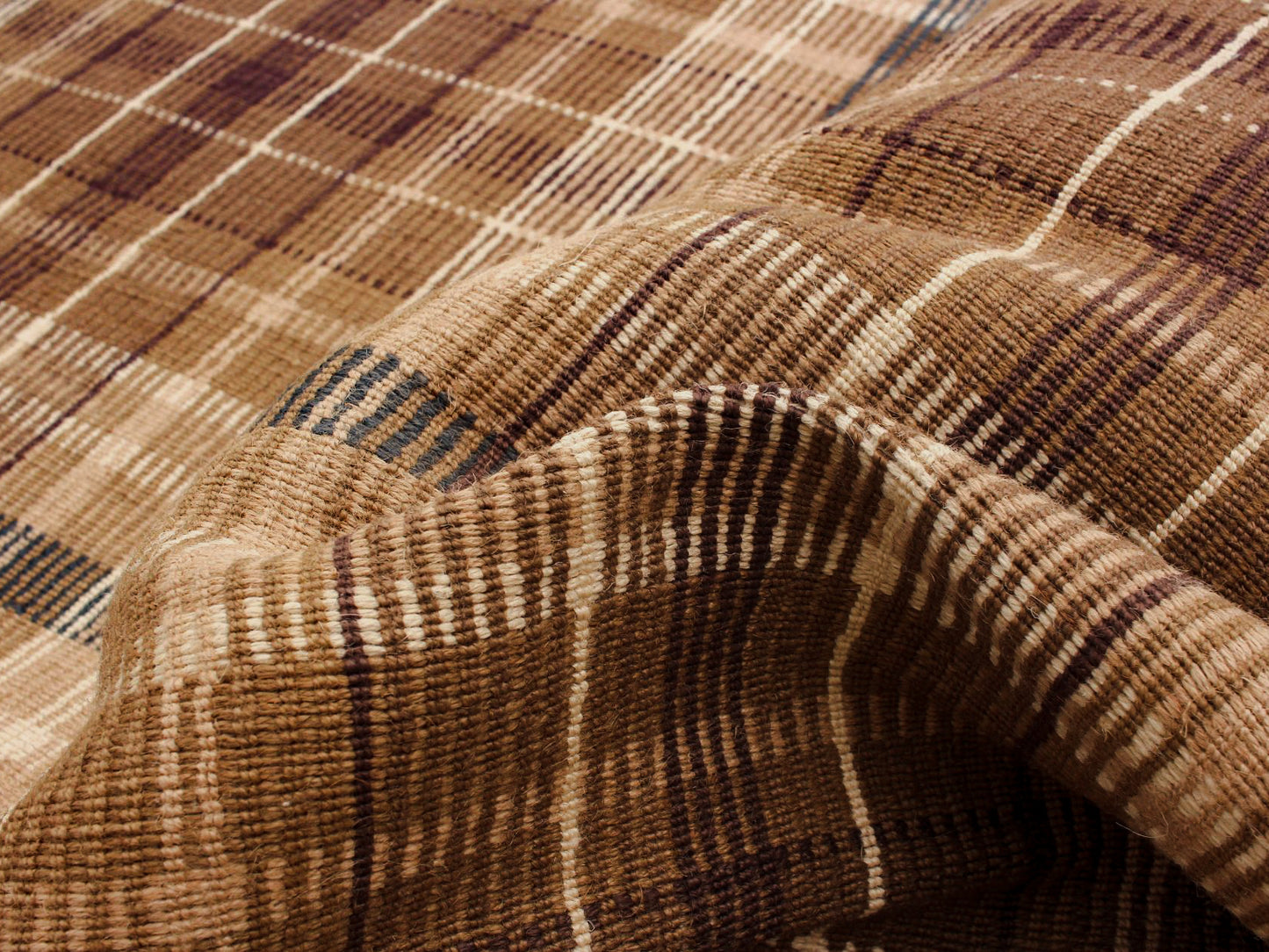 indian flatweave in flax  | #026 | 5'9" x 7'10"