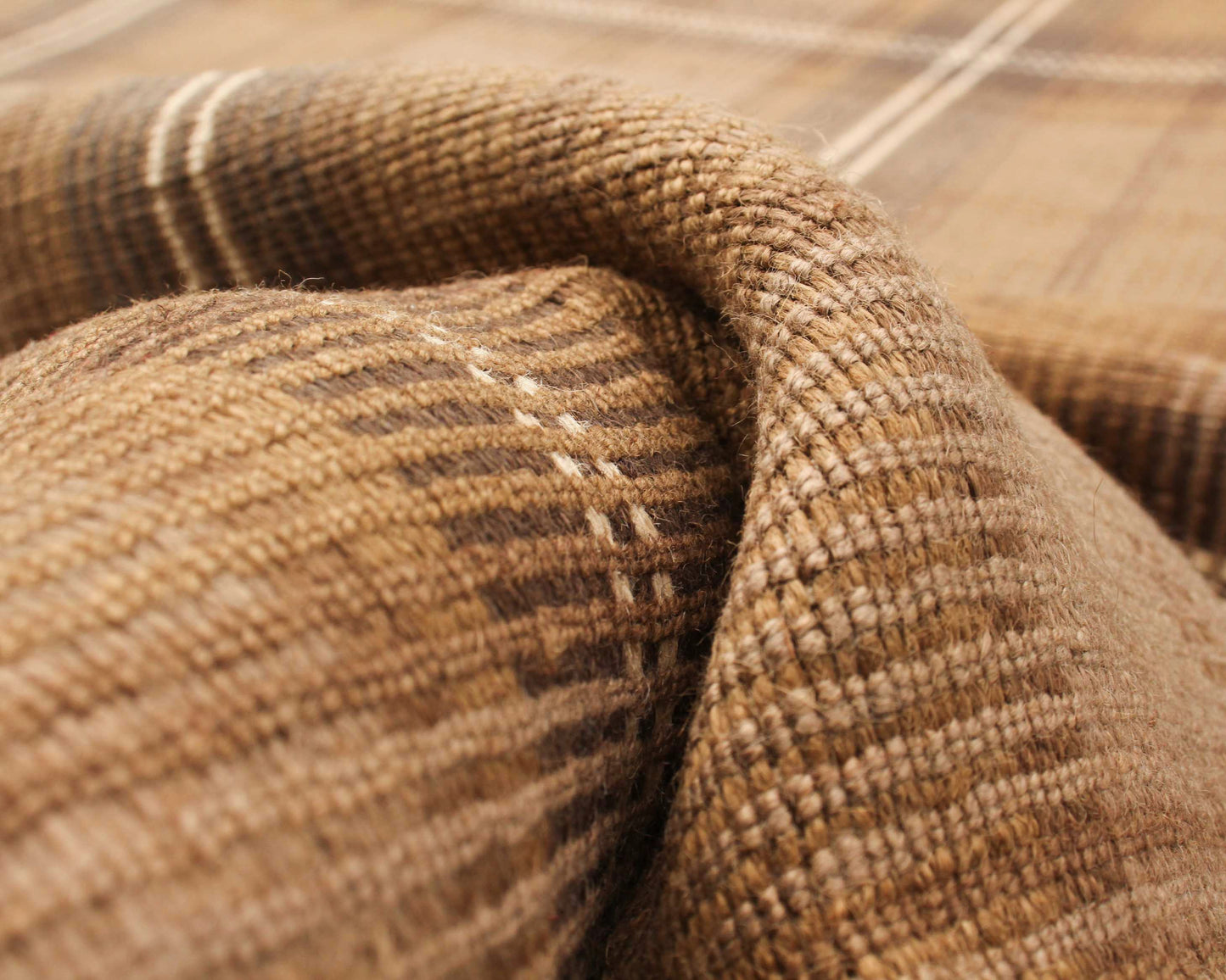 indian flatweave in soil  | #020 | 5'4" x 7'10"