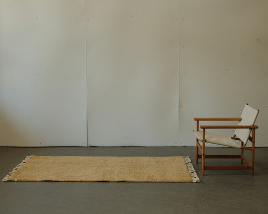 gabbeh rug in golden | #022 | 4'0" x 6'1"