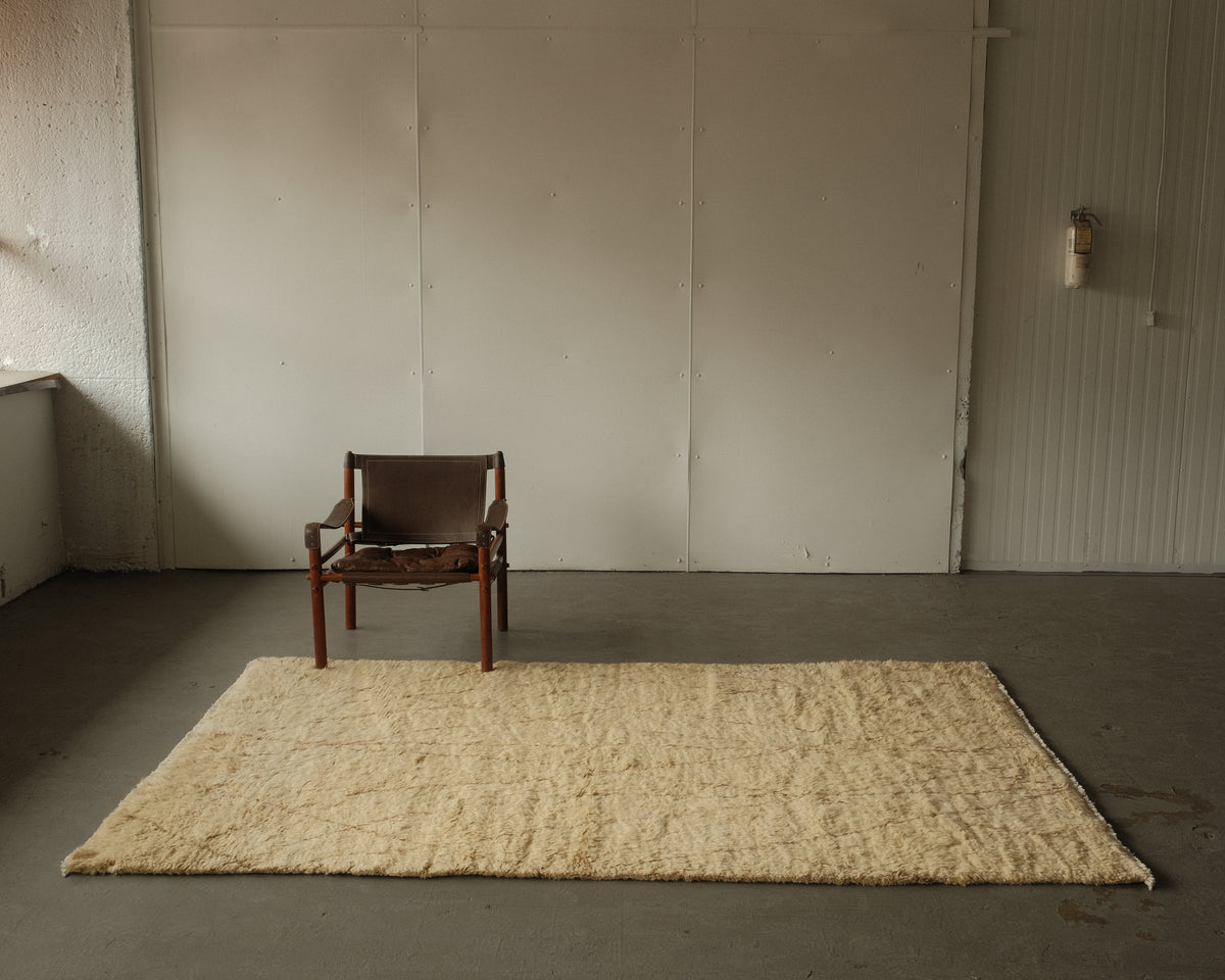 moroccan rug in honey | #005 | 5'8" x 8'7"