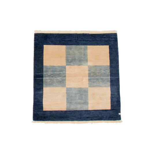 ziegler rug in indigo | #038 | 3'9" x 3'10"