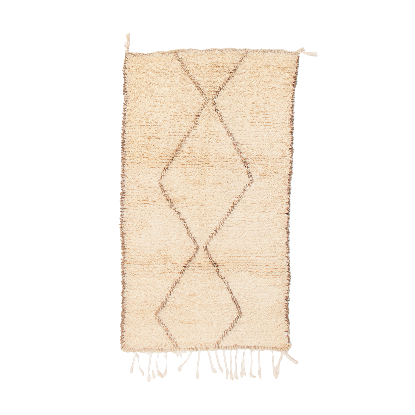 moroccan berber rug in avoine  | #034 | 3'2" x 5'7"