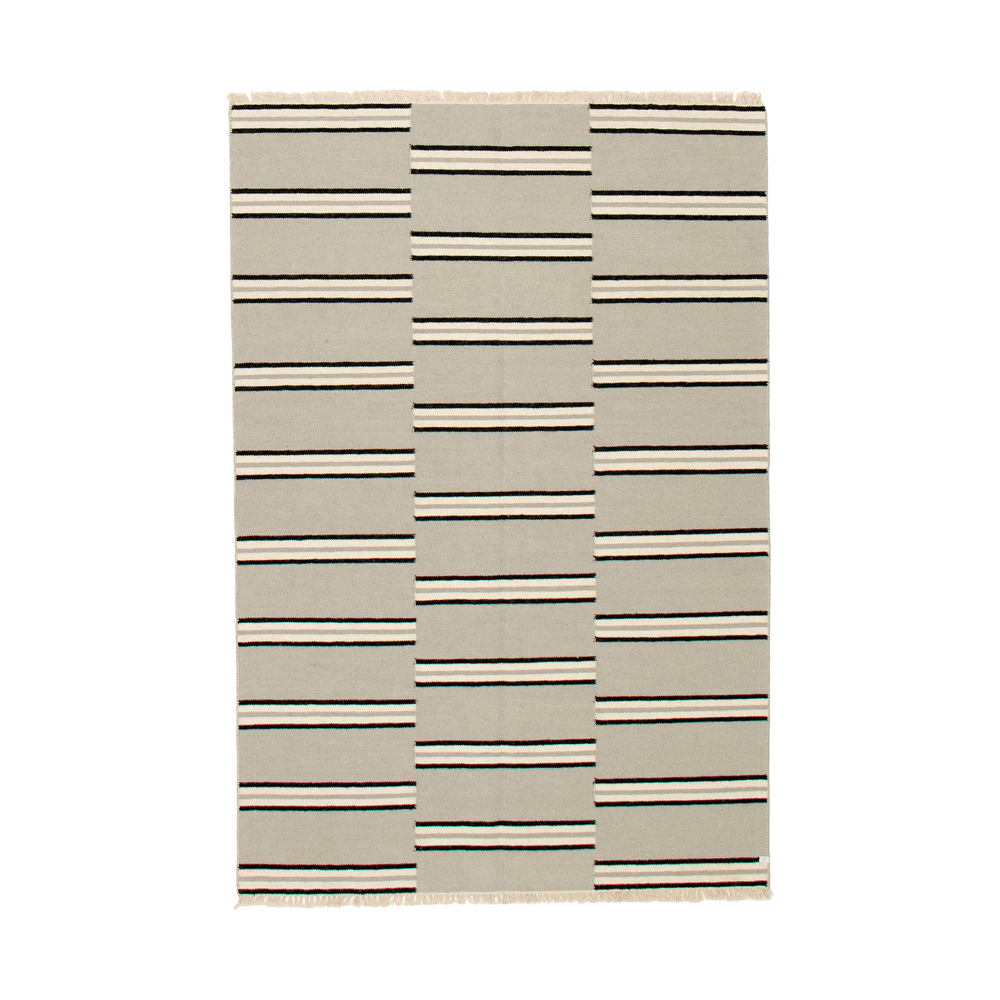 flatweave rug in steel | #044 | 5'0" x 8'0"