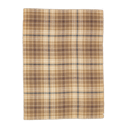 indian flatweave in flax  | #026 | 5'9" x 7'10"