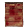 kashkuli gabbeh in red currant | #027 | 3'5" x 4'6"