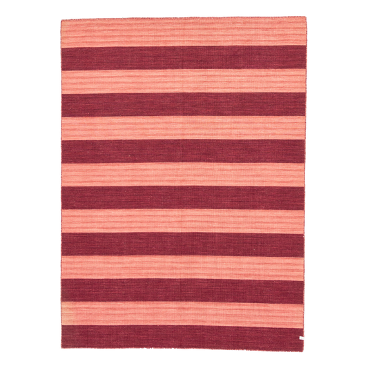 indian flatweave in berry  | #024 | 5'1" x 7'11"