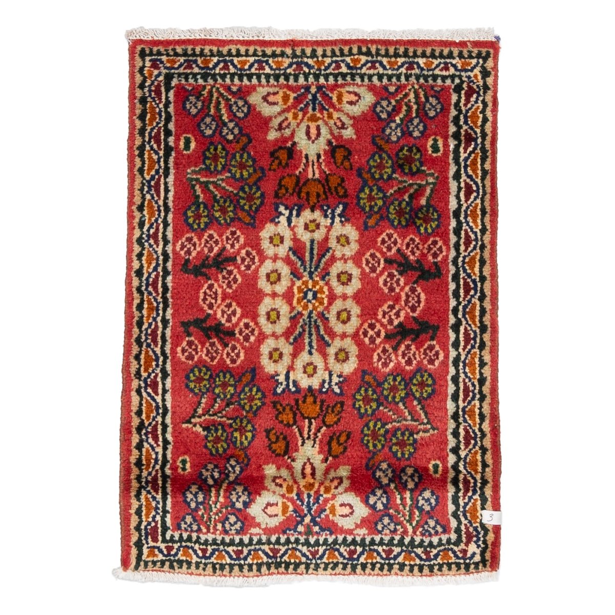 persian hamadan in wildflower | #028 | 1'9" x 2'6"