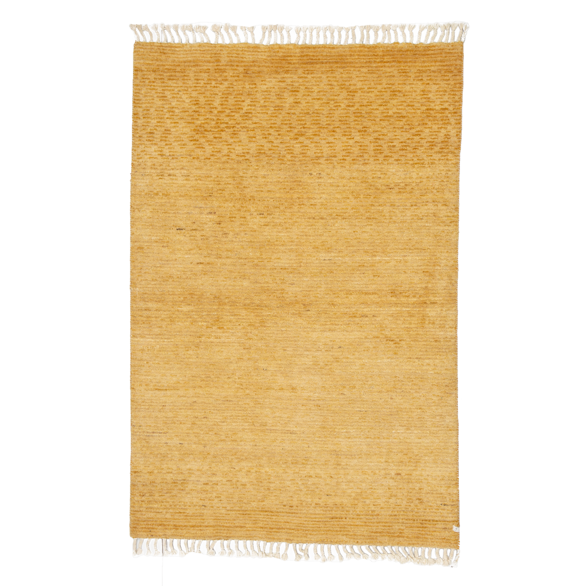 gabbeh rug in golden | #022 | 4'0" x 6'1"