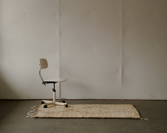 moroccan berber rug in avoine  | #034 | 3'2" x 5'7"