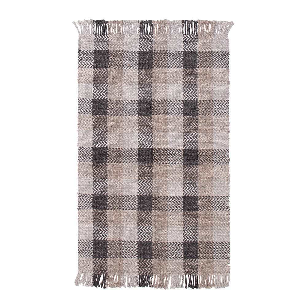 tufted rug in ash | #054 | 5'2" x 8'2"