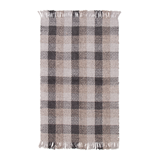 tufted rug in ash | #054 | 5'2" x 8'2"