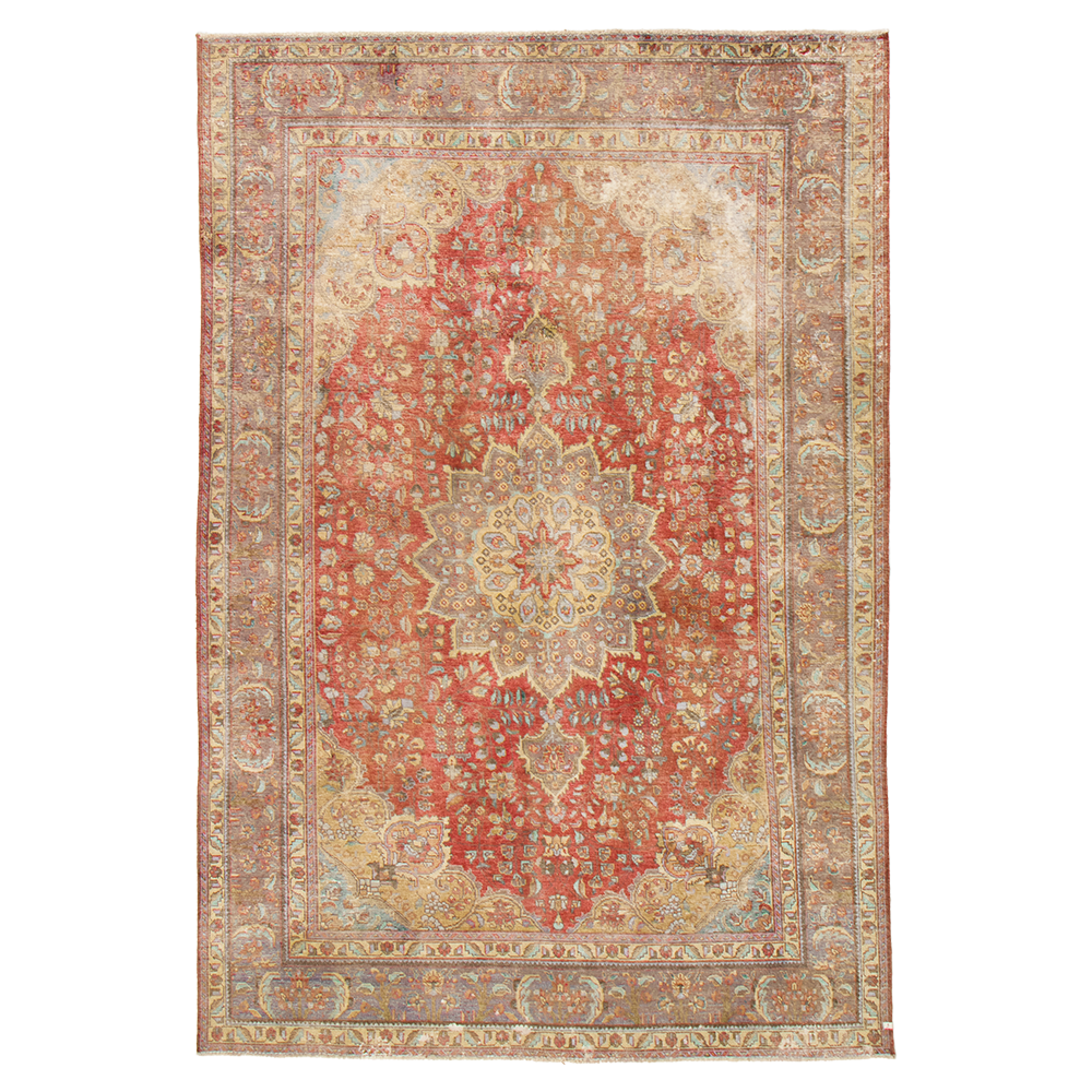 vintage turkish rug in bloom | #057 | 6'8" x 10'2"