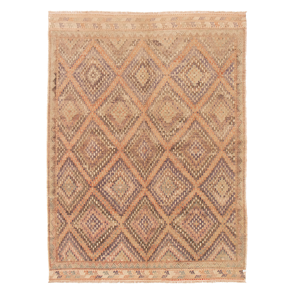 turkish yoruk kilim in sandstone | #059 | 6'5" x 8'8"
