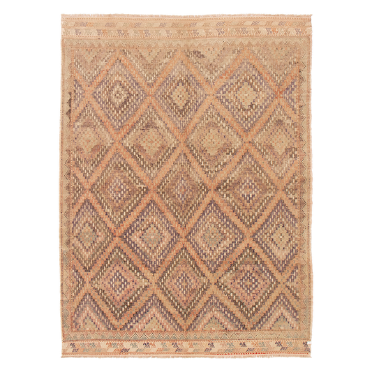 turkish yoruk kilim in sandstone | #059 | 6'5" x 8'8"