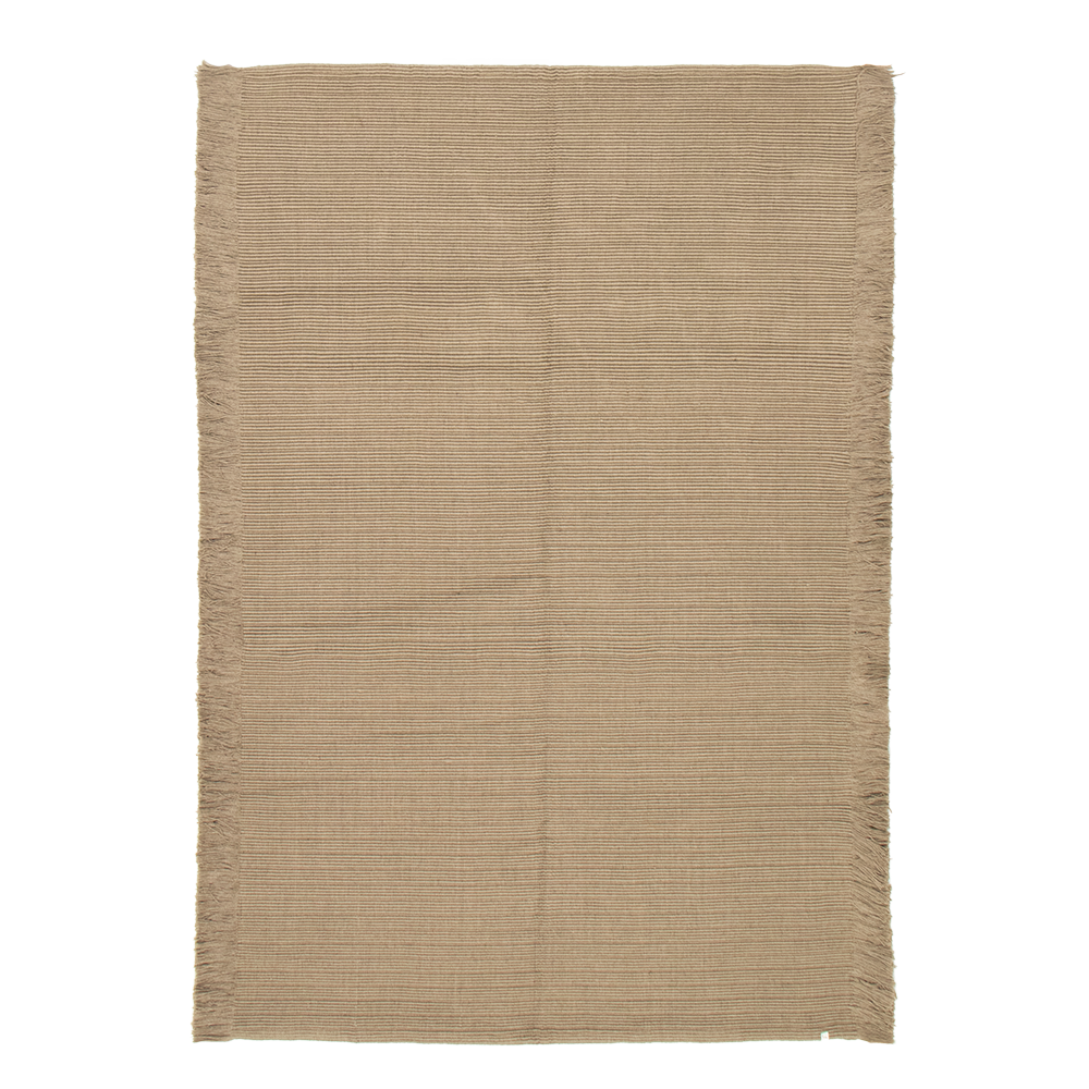 braided rug in fog  | #053 | 5'5" x 7'11"