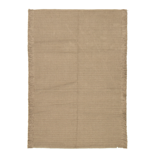 braided rug in fog  | #053 | 5'5" x 7'11"
